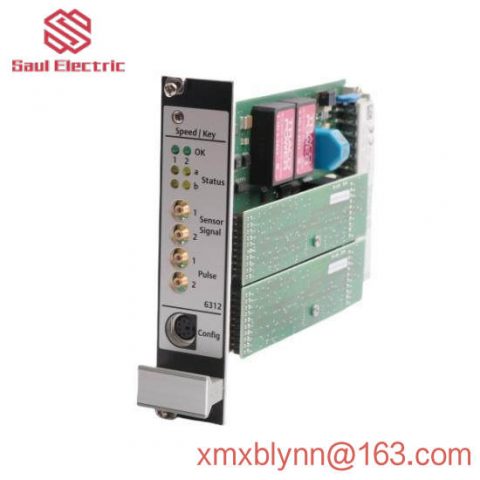 EMERSON A6312 Dual Channel Speed/Key Monitor - Precision Control for Industrial Automation