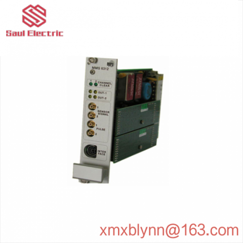 EMERSON MMS6312 Rotational Speed & Shaft Displacement Monitoring Module