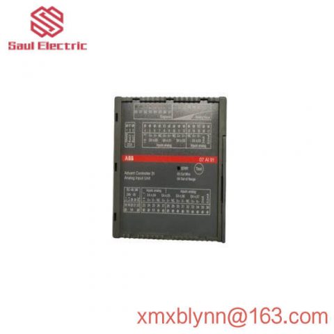ABB 07AI91 WTAI91 GJR5251600R4202: High-Performance Analog I/O Module for Industrial Control Systems