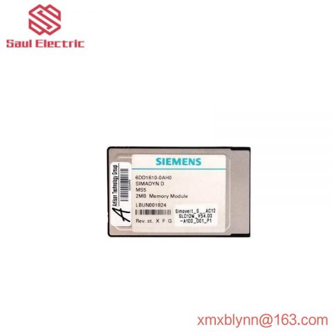 SIEMENS SIMADYN D Memory Submodule 6DD1610-0AH0, Advanced Industrial Control Module