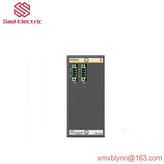 Bachmann AI204/2: High-Precision Analog Input Module for Industrial Control