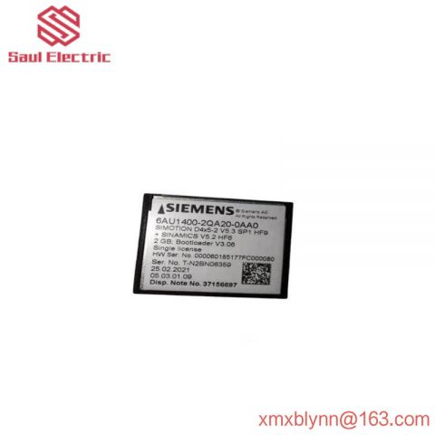 SIEMENS 6AU1400-2QA20-0AA0 Compact Flash Card for Industrial Automation